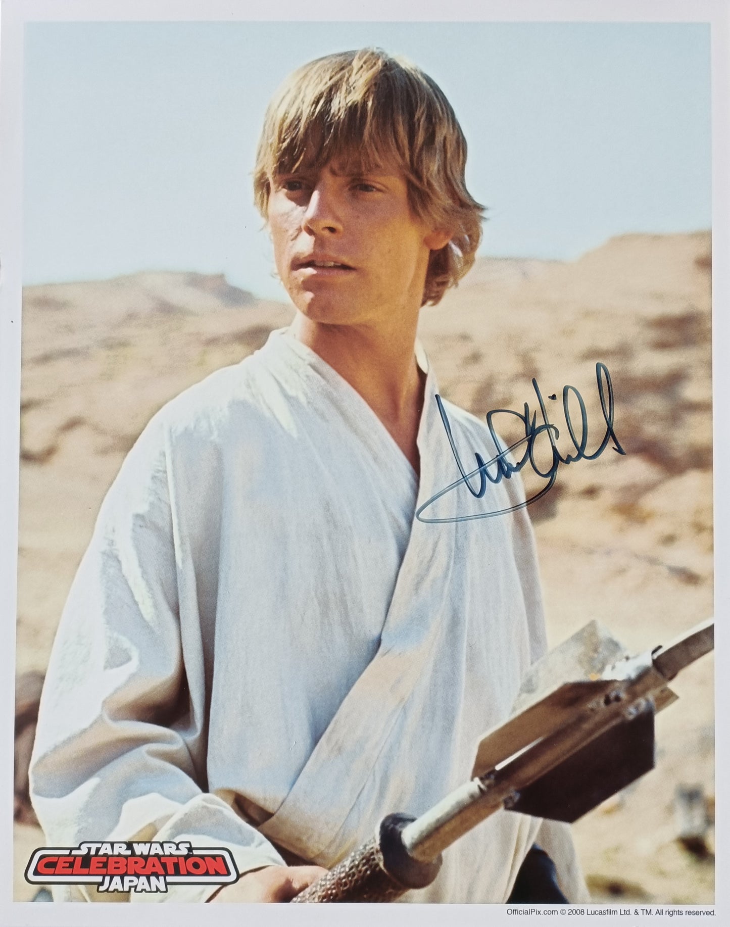 mark hamill 8x10 COA