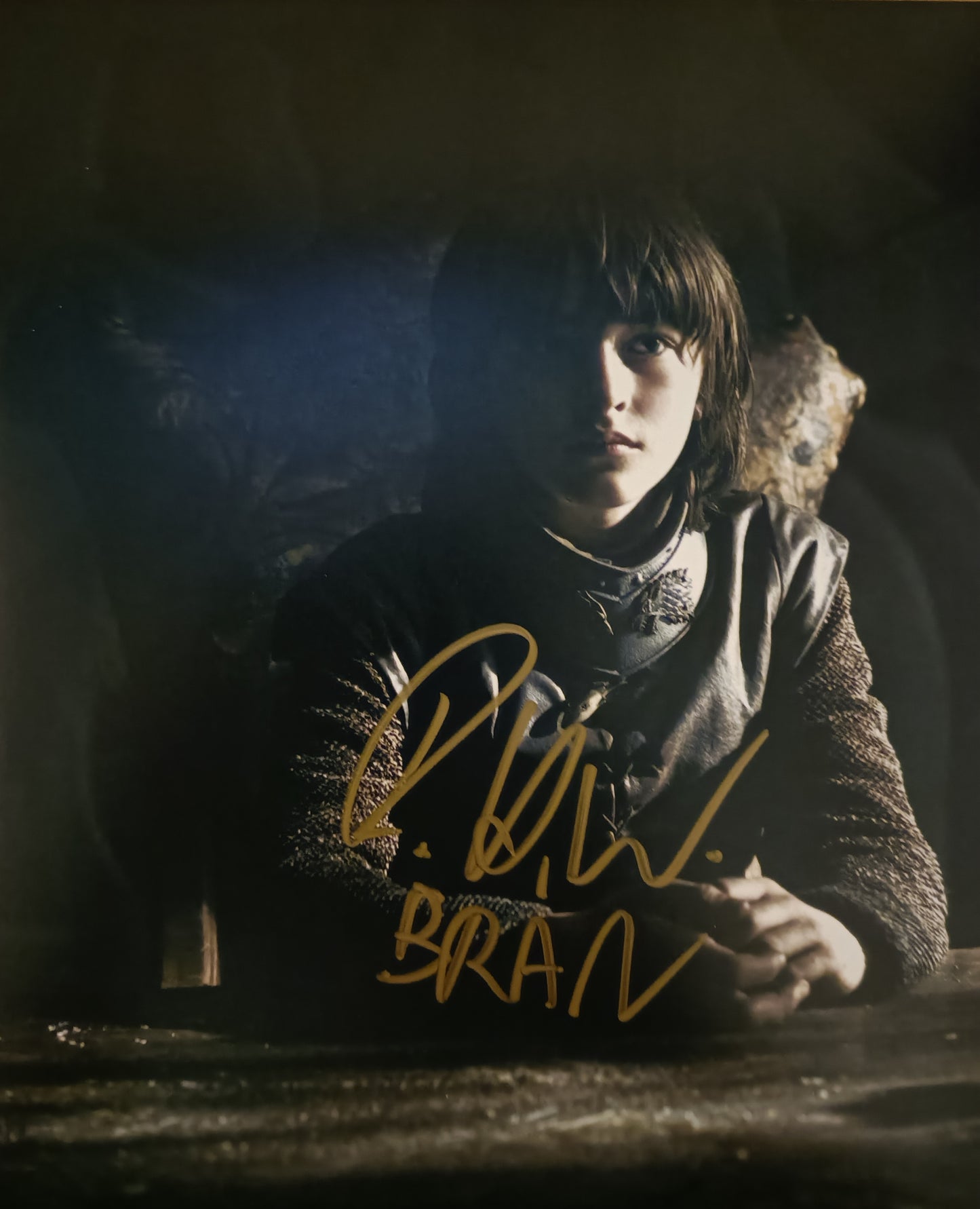 Isaac Hempstead 8 X 10 Signed in Gold