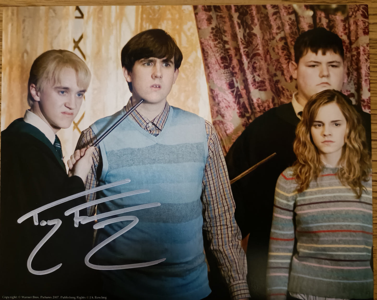 Tom Felton  8X10 Signed in Silver